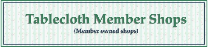 Table Cloth Member Shops - vintage tablecloths for sale, vintage table cloths for sale, vintage kitchen linens for sale, tea towels for sale, 